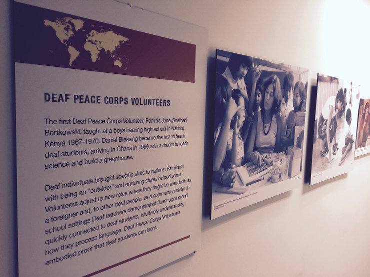 Deaf Peace Corps Volunteers Photo Exhibit Headquarters