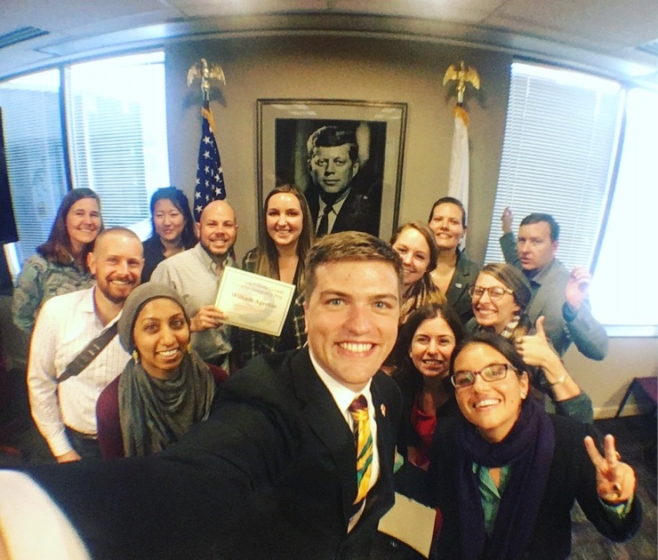 Peace Corps Blog It Home Winners in HQ with JFK