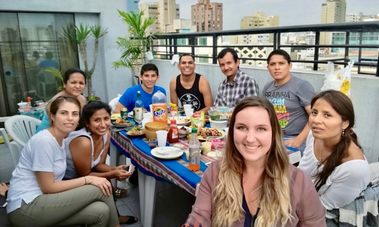 Sinfonía por el Perú summer rooftop BBQ Peace Corps Peru